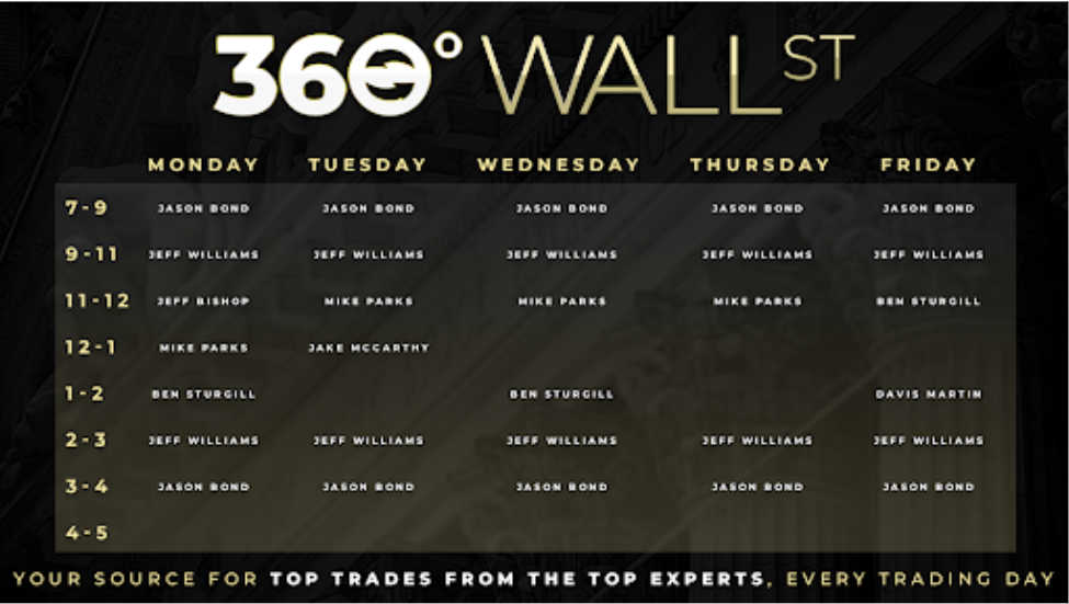 360 wall street schedule