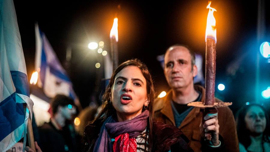 Thousands of Israelis protest Netanyahu’s judicial reforms