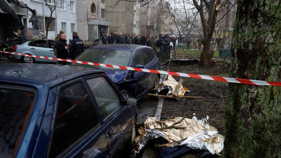 Ukrainian interior minister among 18 killed in Kyiv helicopter crash